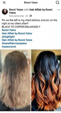 Balayage color melt service